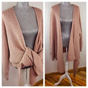 Vanessa Williams Long Sleeve Wrap Cardigan Sweater ~ NWT!